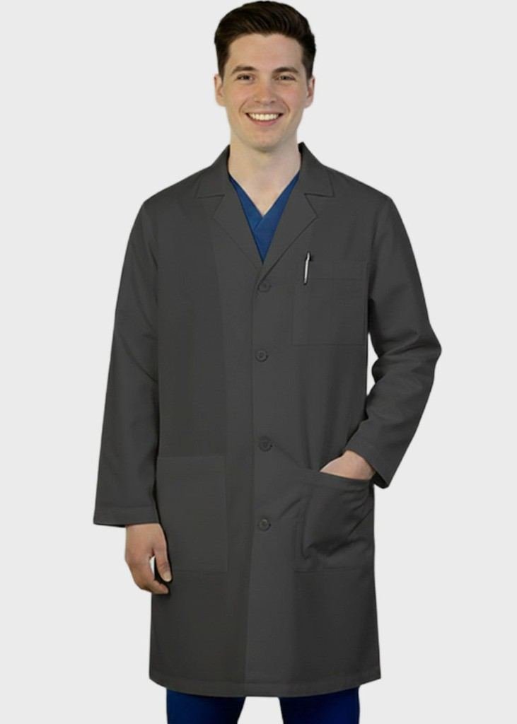 Men's Red Lab Coat in Red - Athleisure medical scrubs wholesale OEM