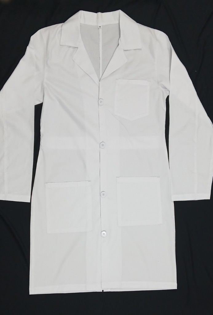 Men's White Lab Coat in White - Athleisure medical scrubs wholesale OEM
