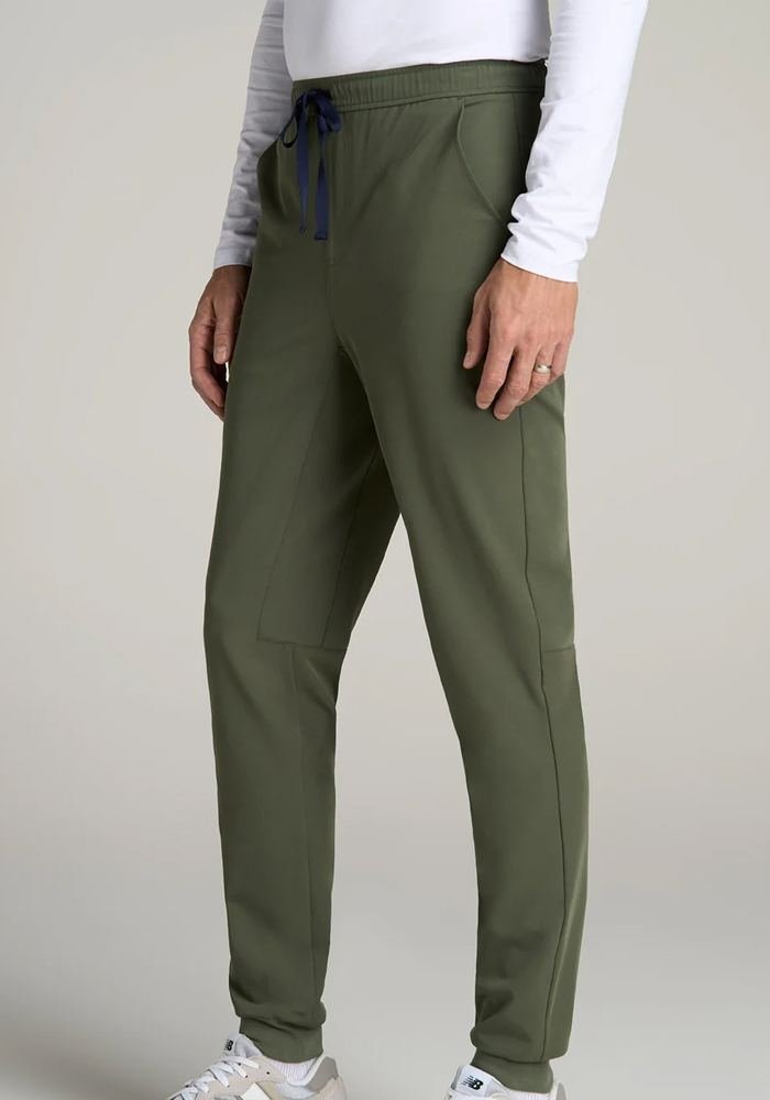 Men's Olive Scrub Joggers in Olive - Athleisure medical scrubs wholesale OEM