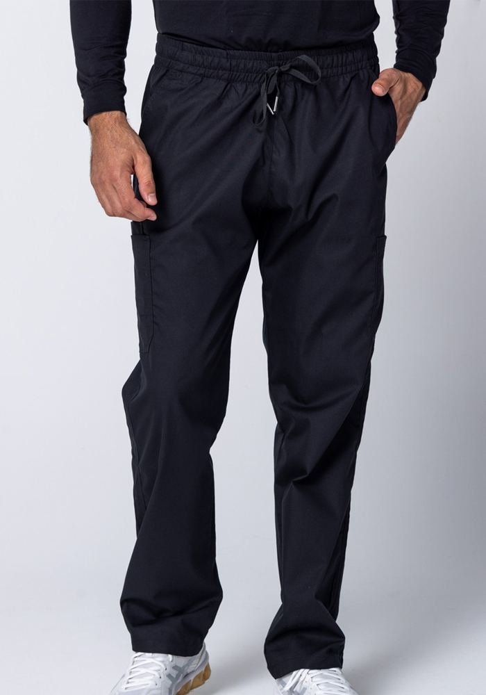 Men's Charcoal Cargo Scrub Pants in Charcoal - Athleisure medical scrubs wholesale OEM