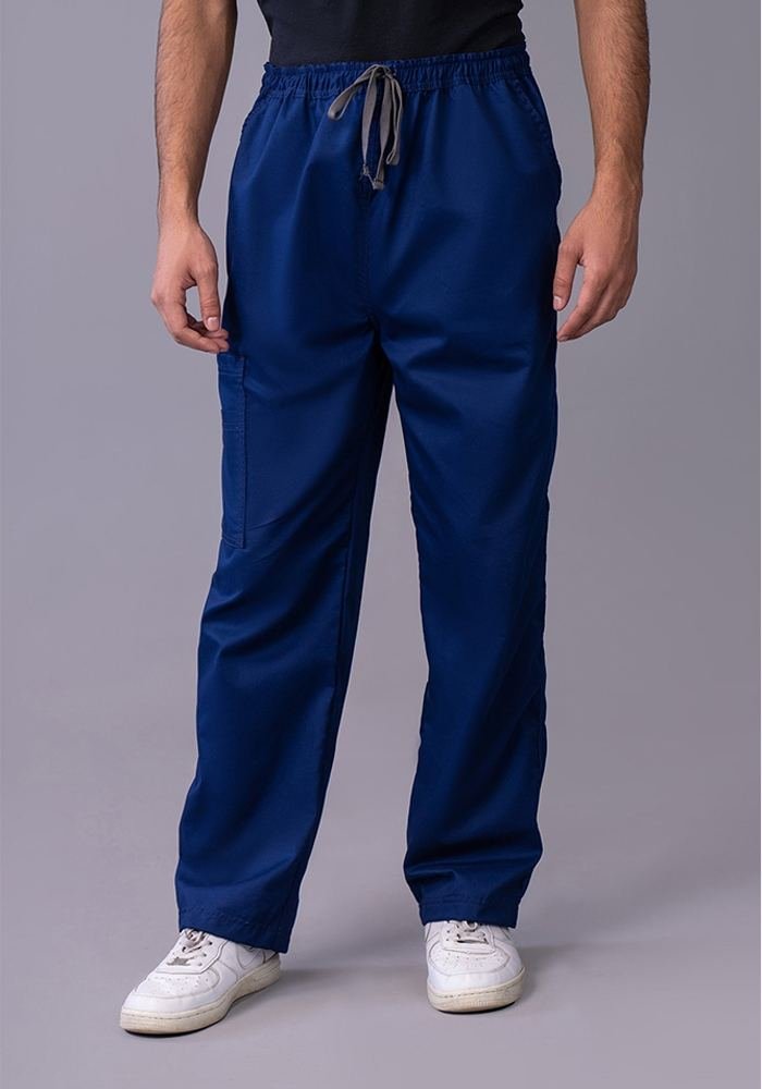 Men's Navy Cargo Scrub Pants in Navy - Athleisure medical scrubs wholesale OEM