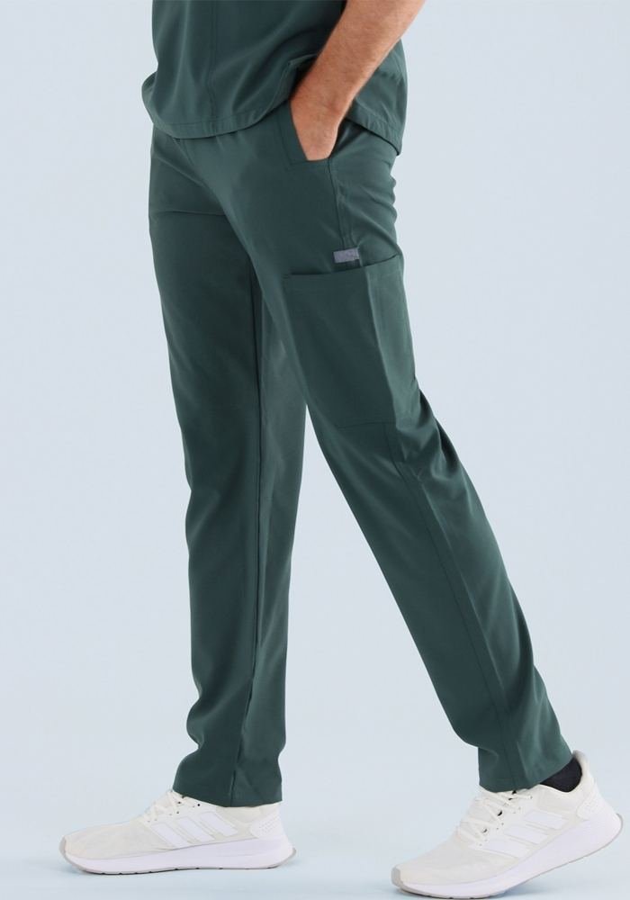 Men's Slate Green Scrub Pants in Slate Green - Athleisure medical scrubs wholesale OEM
