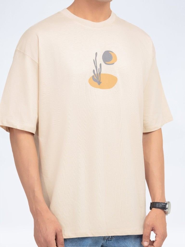Men's Beige Cactus Scrub Tee in Beige - Athleisure medical scrubs wholesale OEM