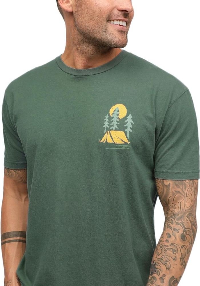 Men's Forest Green Camp Scrub Tee in Forest Green - Athleisure medical scrubs wholesale OEM