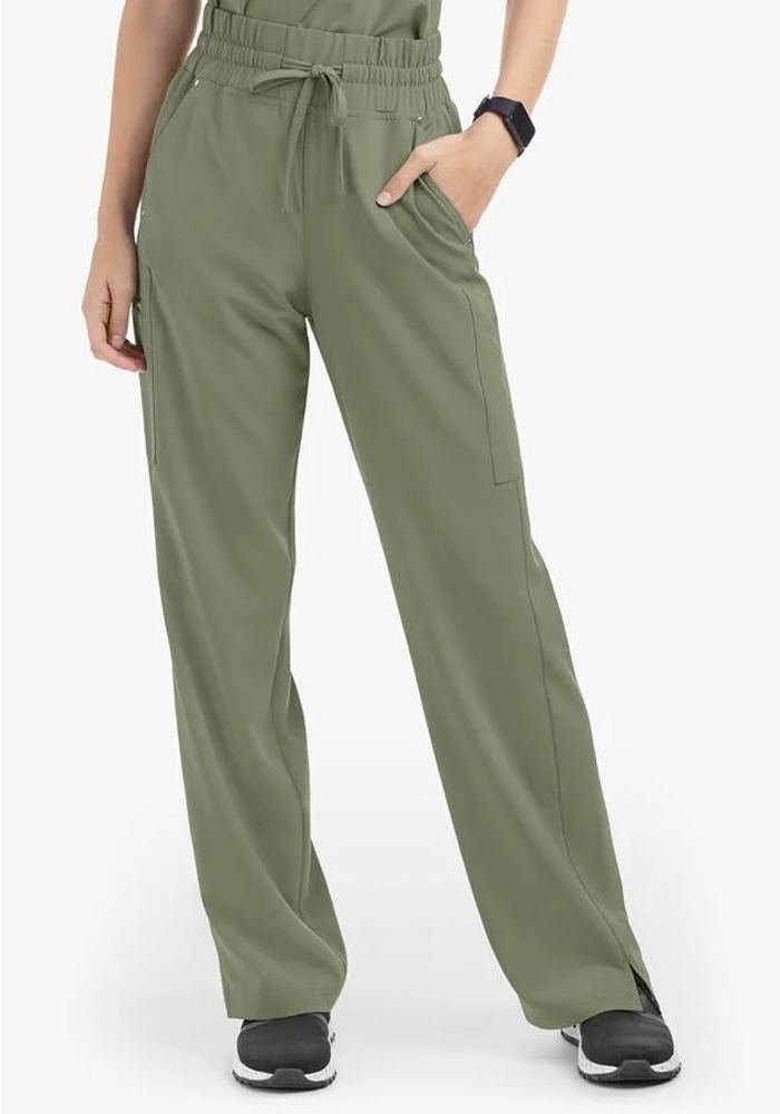 Women's Sage Cargo Scrub Pants in Sage — Premium FIONx stretch fabric private label scrubs