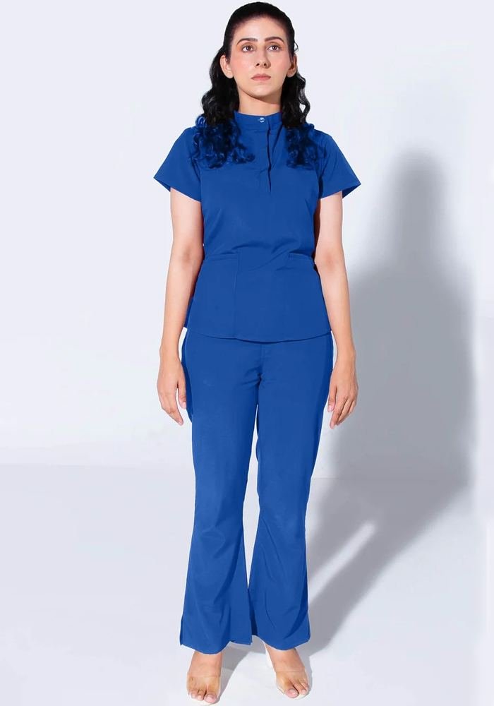 Women's Pink Classic Scrub Suit in Pink — Premium FIONx stretch fabric private label scrubs