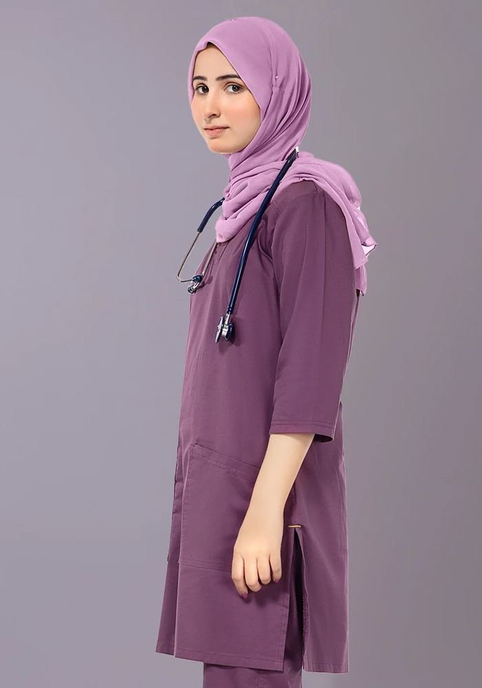 Women's Royal Blue V-Neck Scrub Top in Royal Blue — Premium FIONx stretch fabric private label scrubs